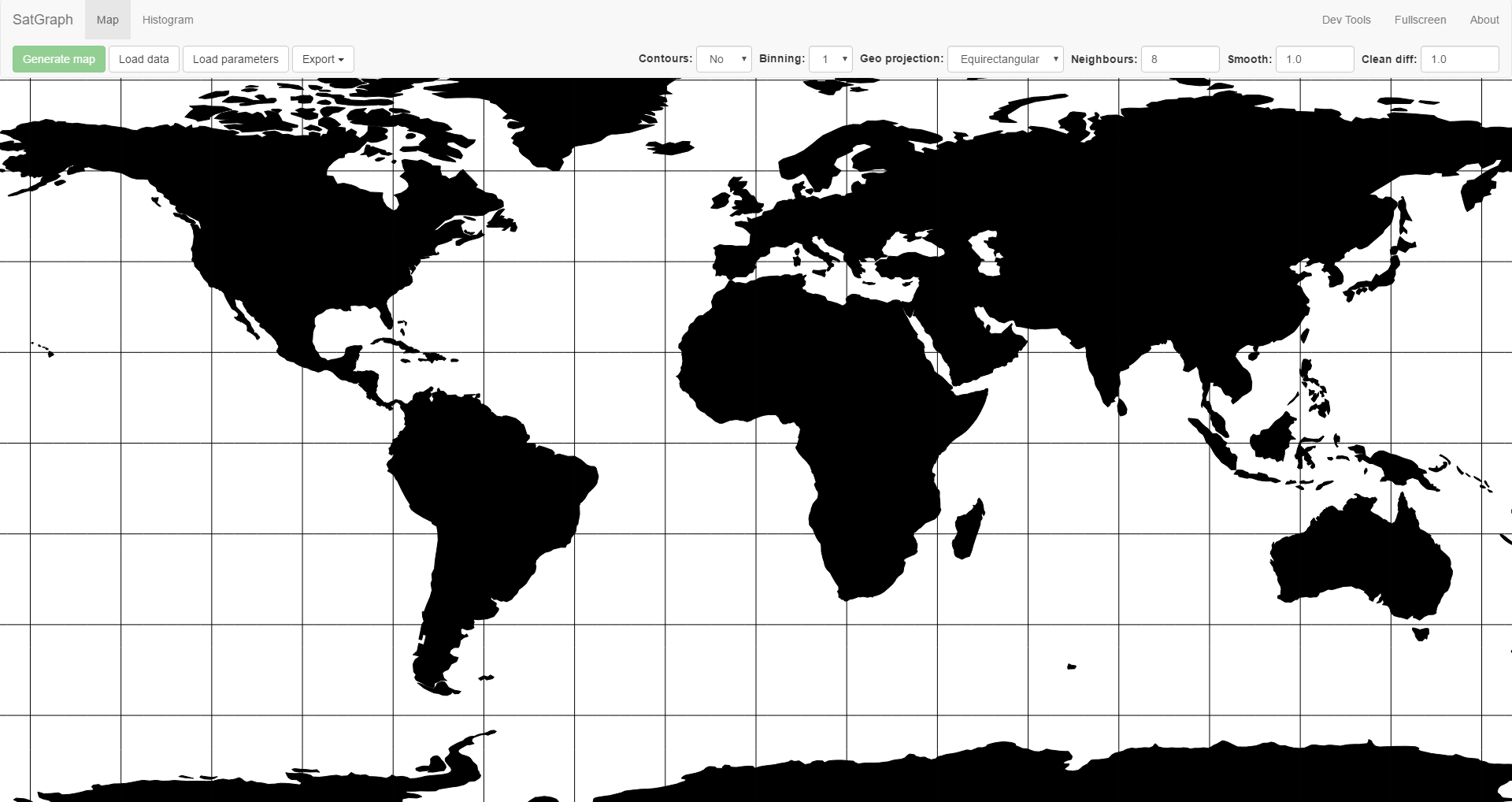 Map mode - initial screen
